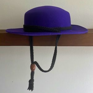 Bollman Vintage Style Purple/Blue Wool Felt Hat